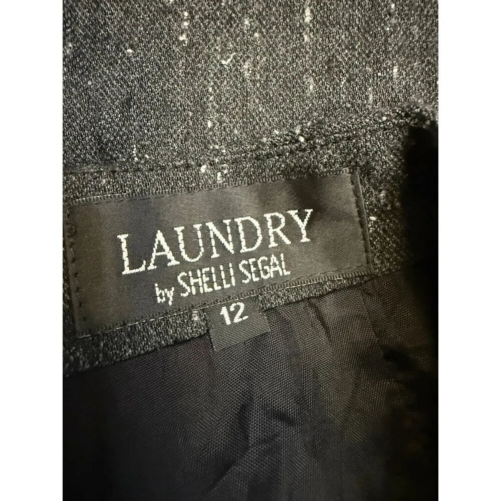 12 Laundry Black Linen shorts - Image 4
