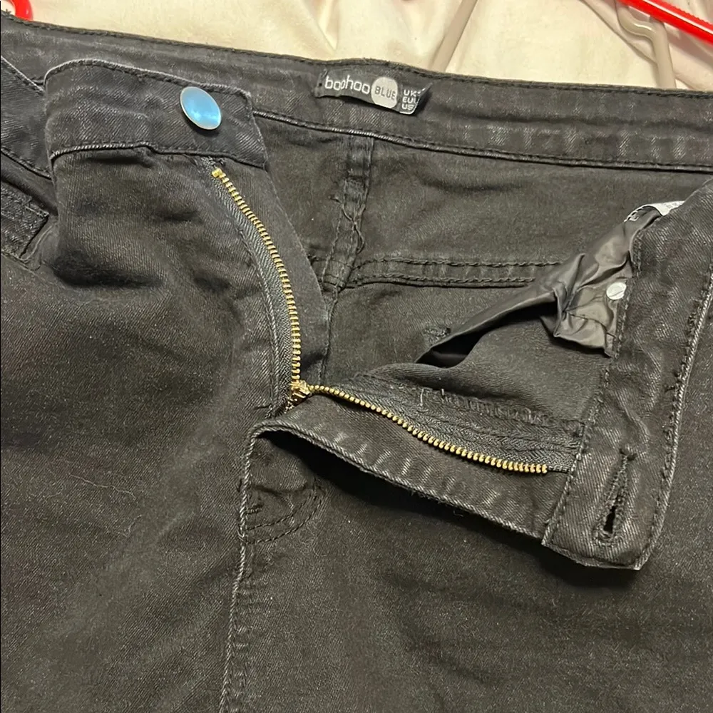 Black ripped Jeans Size 14 - Image 7