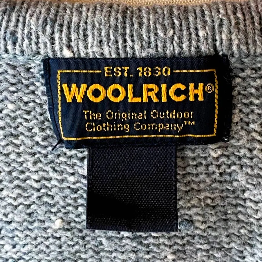 Vintage WOOLRICH Button Up Light Blue Wool Embroidered Sweater ~ Women's MEDIUM - Image 8