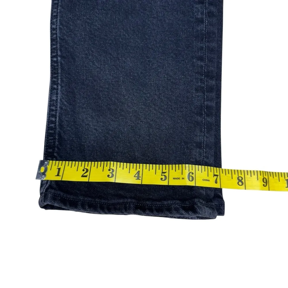 Agolde Riley High Rise Straight Crop Jeans in Panoramic Size 29 Button Fly Denim - Image 15