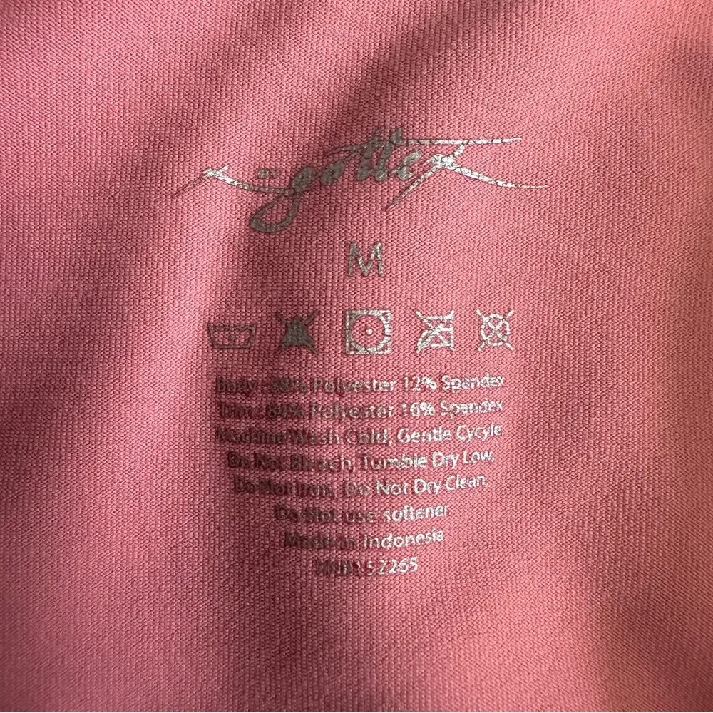 Blush Pale Pink Athletic Athleisure Leggings With Pockets Medium - Image 5