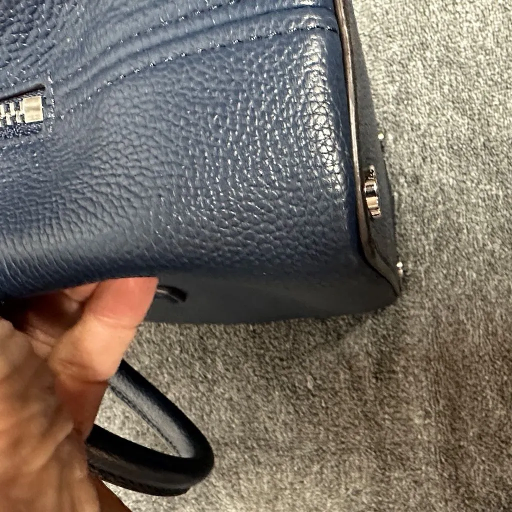 Michael Kors Dark Blue Satchel Bag - Image 15