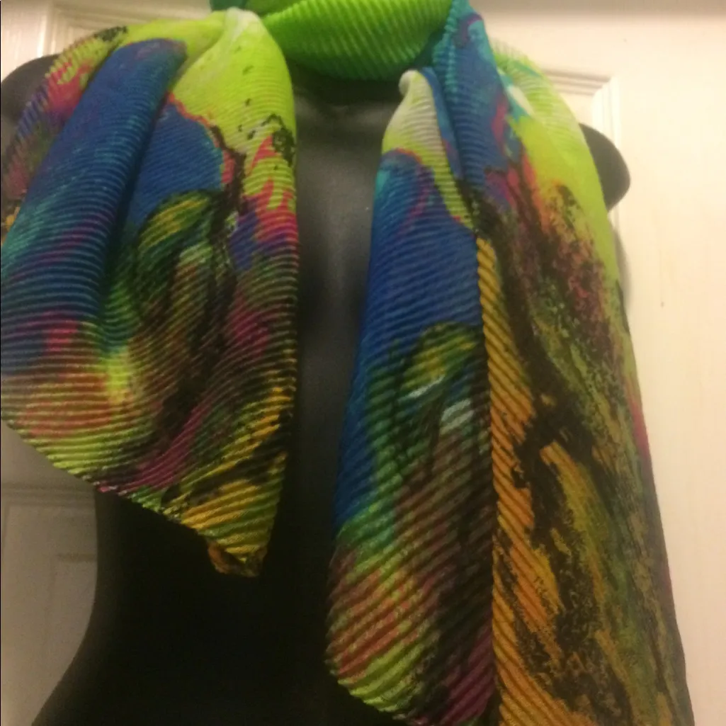 🌷🌷🌷🌷🌷🌷beautiful colorful scarves 🌹🌹🌹 Green - Image 6