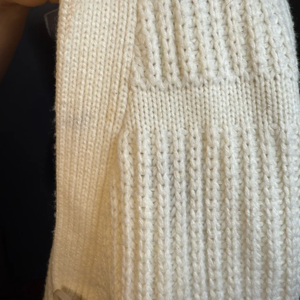 All in Favor Mixed Stitch Cardigan in Cream - Image 6