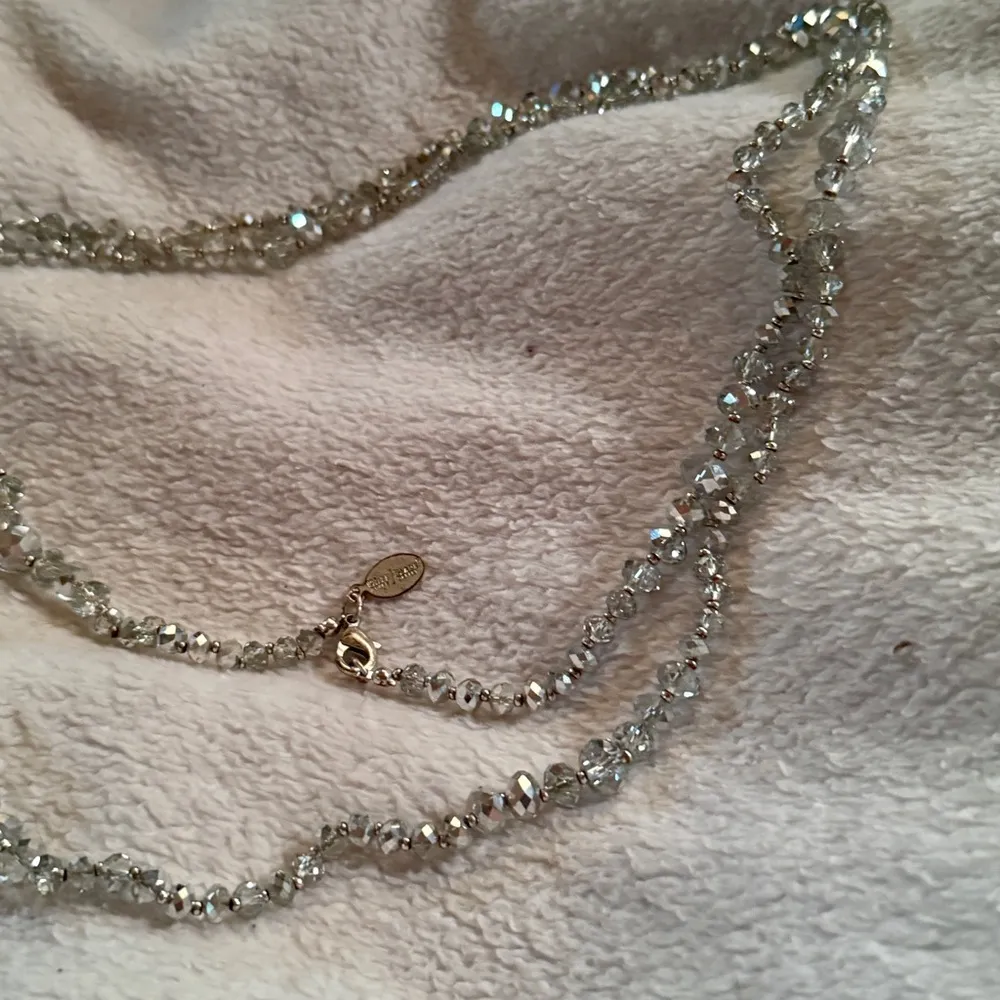 Disco Beaded Necklace NWT White - Image 6