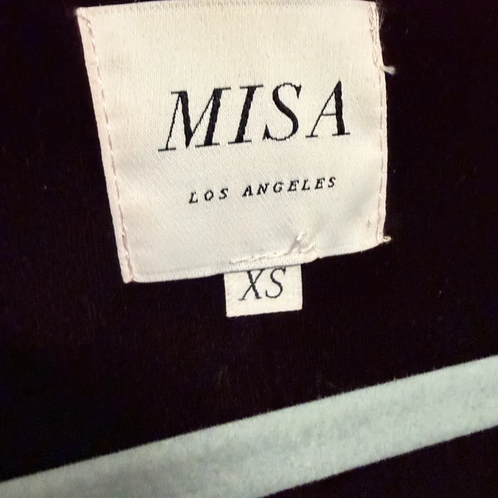 MISA Los Angeles Velvet Desma Wrap Dress Plum Purple size XS - Image 5