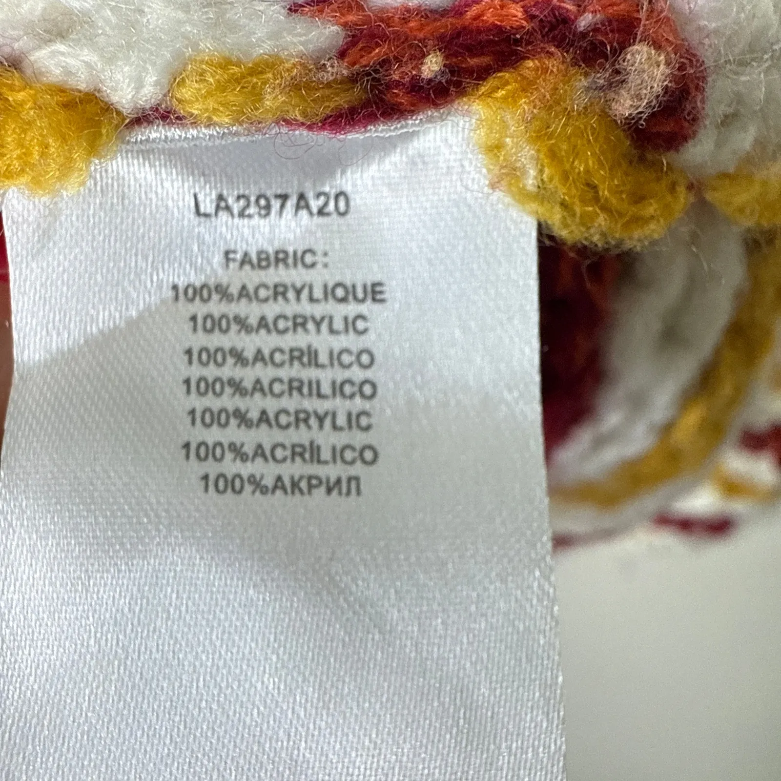 Molly Bracken‎ Chunky Knit Striped Long Sleeve Retro Sweater Size M/L Crochet - Image 7