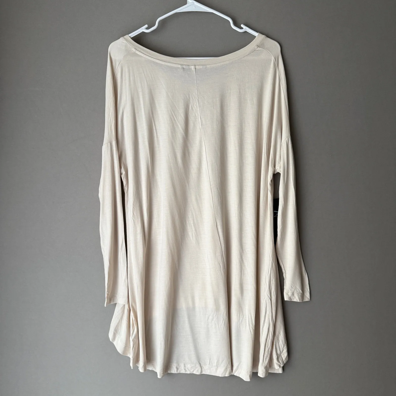 Guess by Marciano sz‎ XS cream oversized tunic top blouse NWT - Image 4