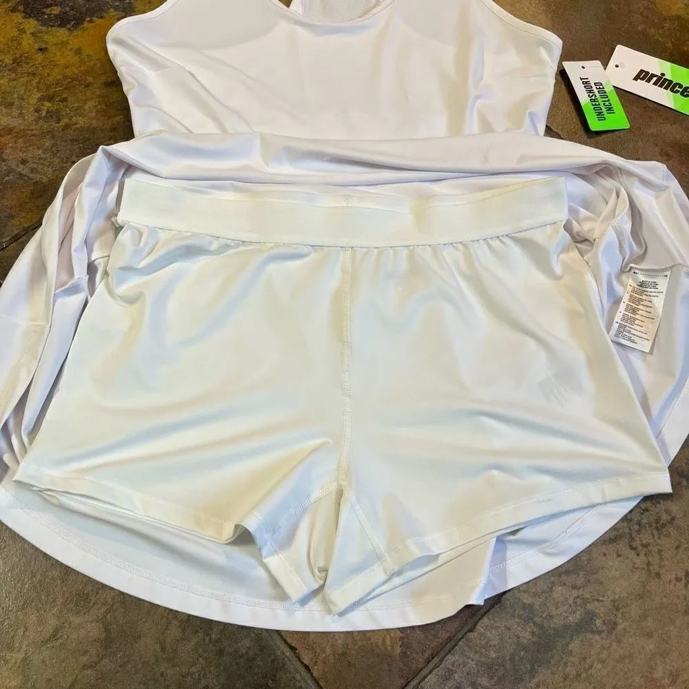 NWT Prince Women’s White Tennis Dress Undershorts Included Large White - Image 11