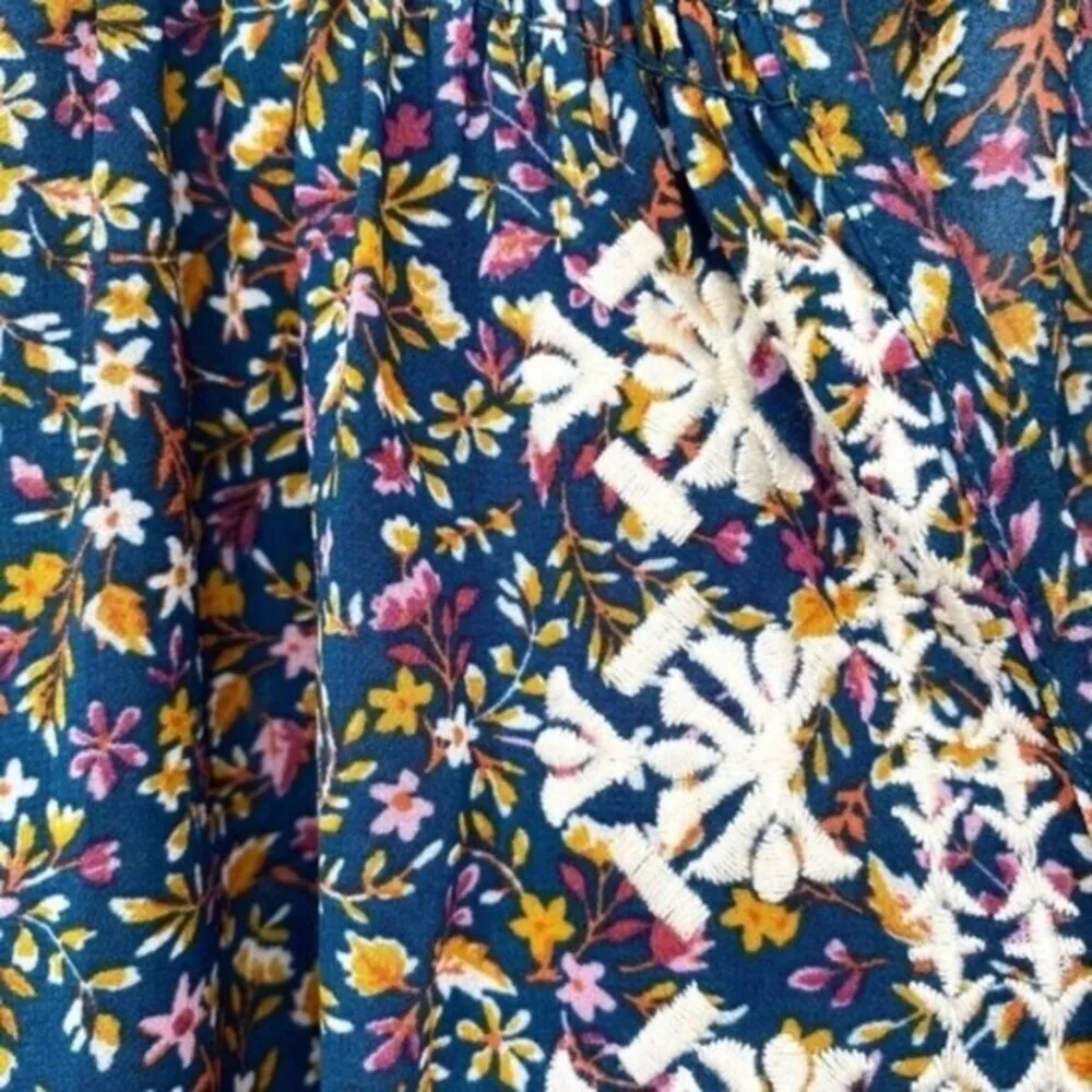 Mason & Belle Womens Peasant Blouse Boho Embroidered Floral Top - Image 6