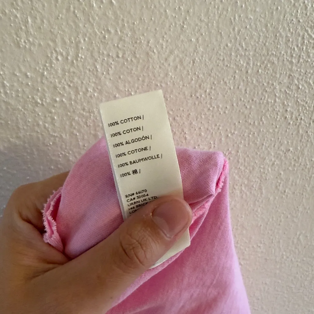 We The Free  Pink Long Sleeve Tee Relaxed Fit - Image 5