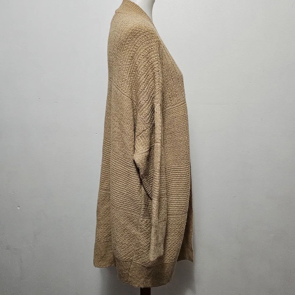 Natural Reflections Sesame Wanderer Long Sleeve Cardigan Size XXL - Image 4