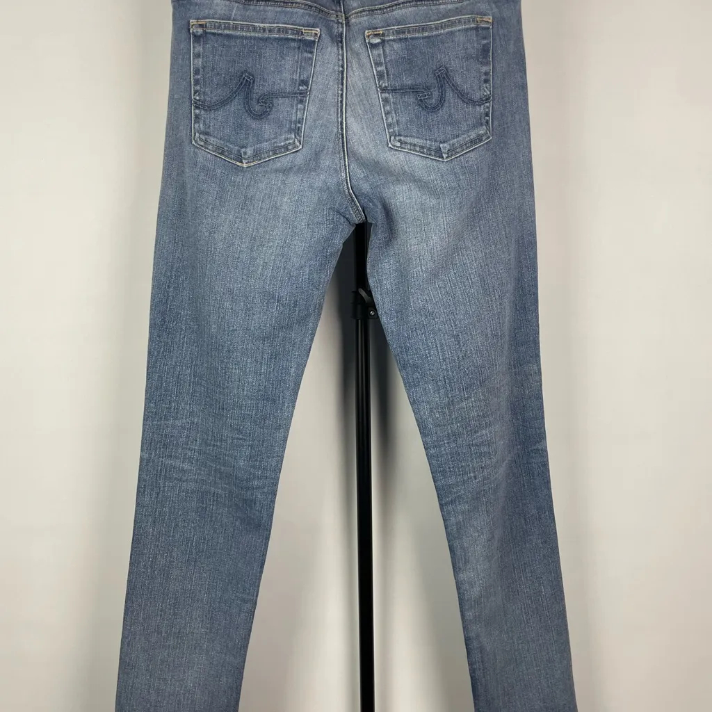 AG‎ Adriano Goldschmied Light Blue Prima Cigarette Ankle Jeans - Image 4