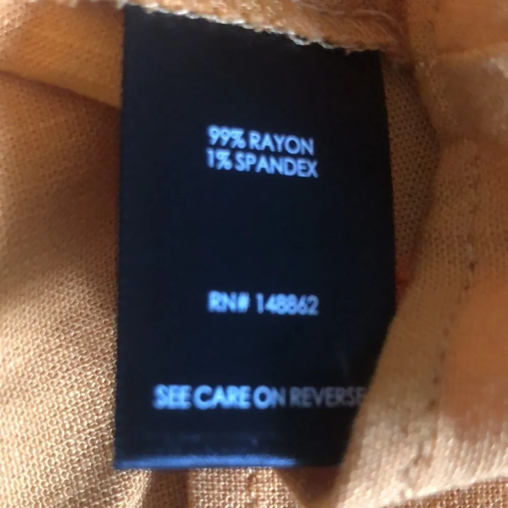 Torrid Fit N Flare Rayon Slub Top Tied Short Sleeve Sz 4X Maize Yellow Button Up - Image 8