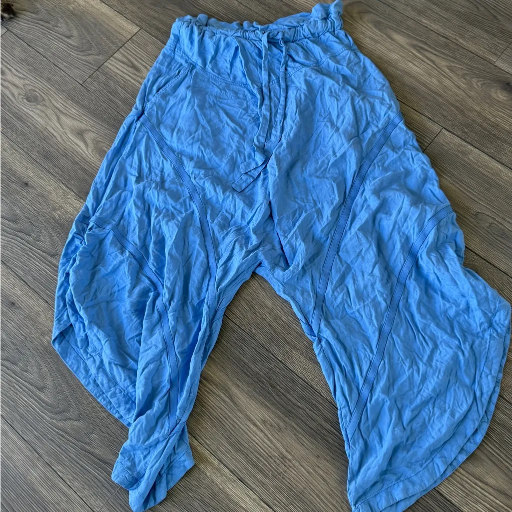 FREE People Movement Head Start Harem Pants Blue S MSRP $128 - Image 7
