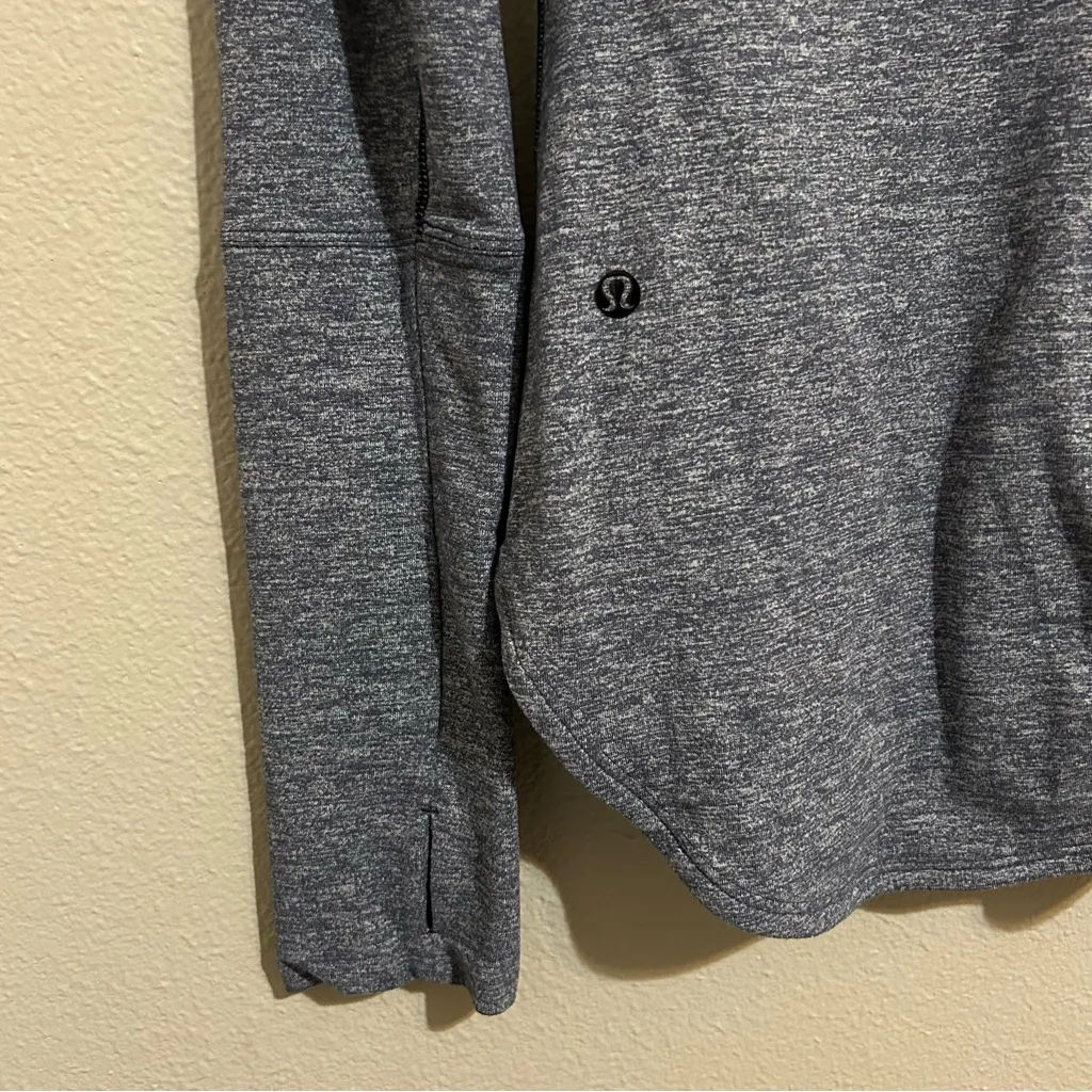 Lululemon Awesoma Blue Long Sleeve V Neck Henley Layering Top Women’s Size 6 - Image 10