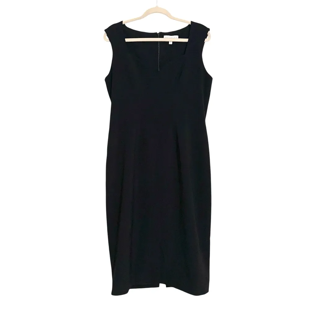 Dress the Population Elle Sweetheart Neck Sleeveless Sheath Black Midi Dress XL - Image 3