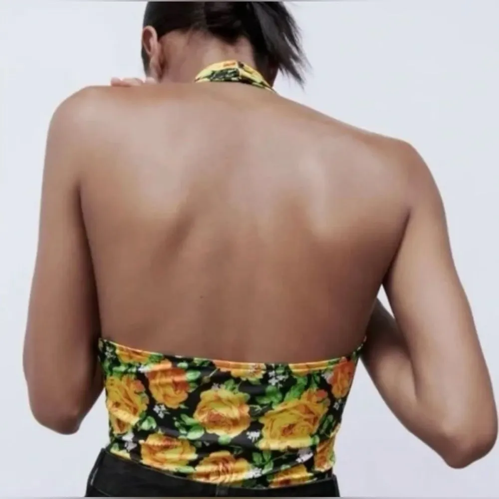 Zara Floral Bodysuit Size Small - Image 6