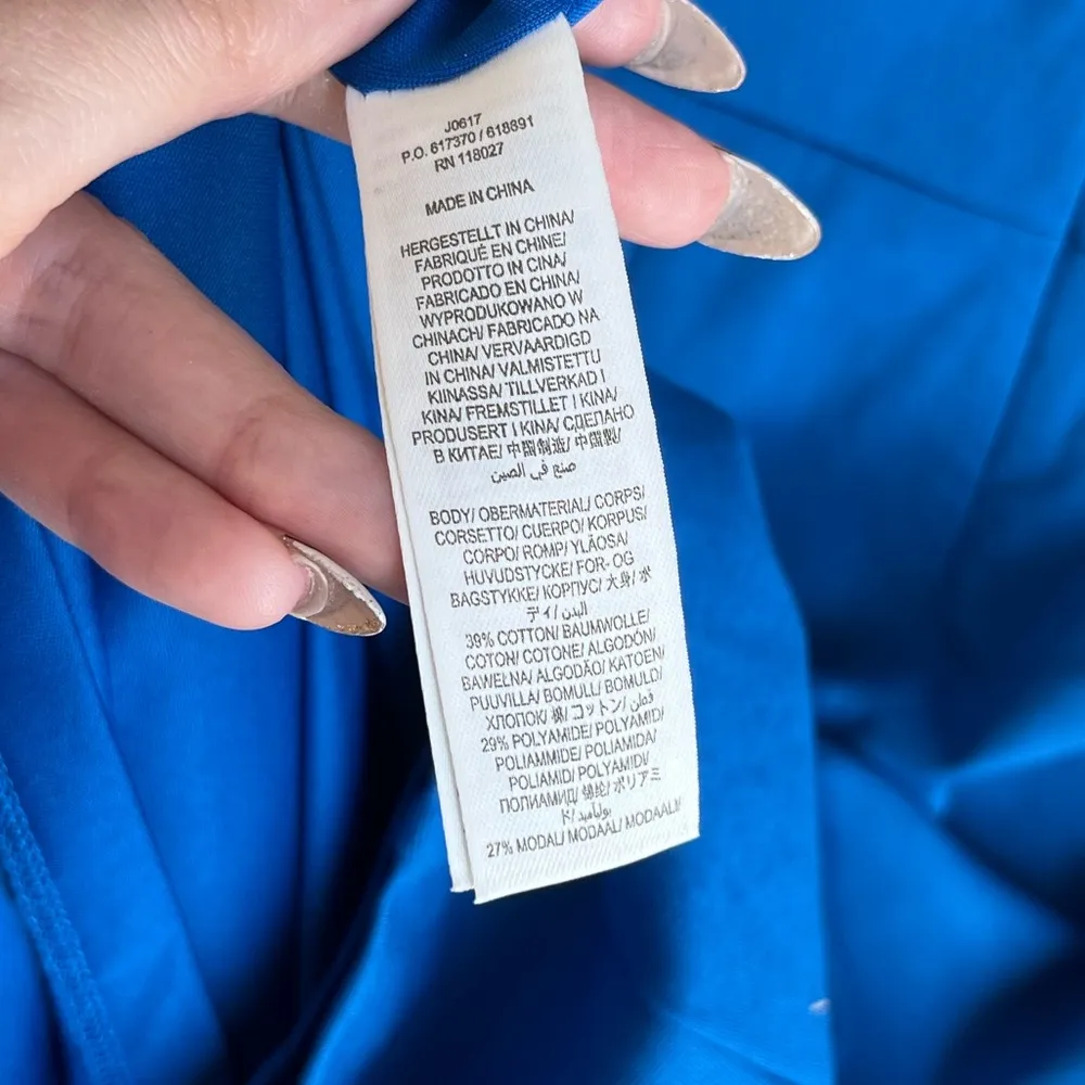 Boden Sophie Ponte Faux Wrap Midi Dress Blue Size Women’s US 6R NEW NWT - Image 8