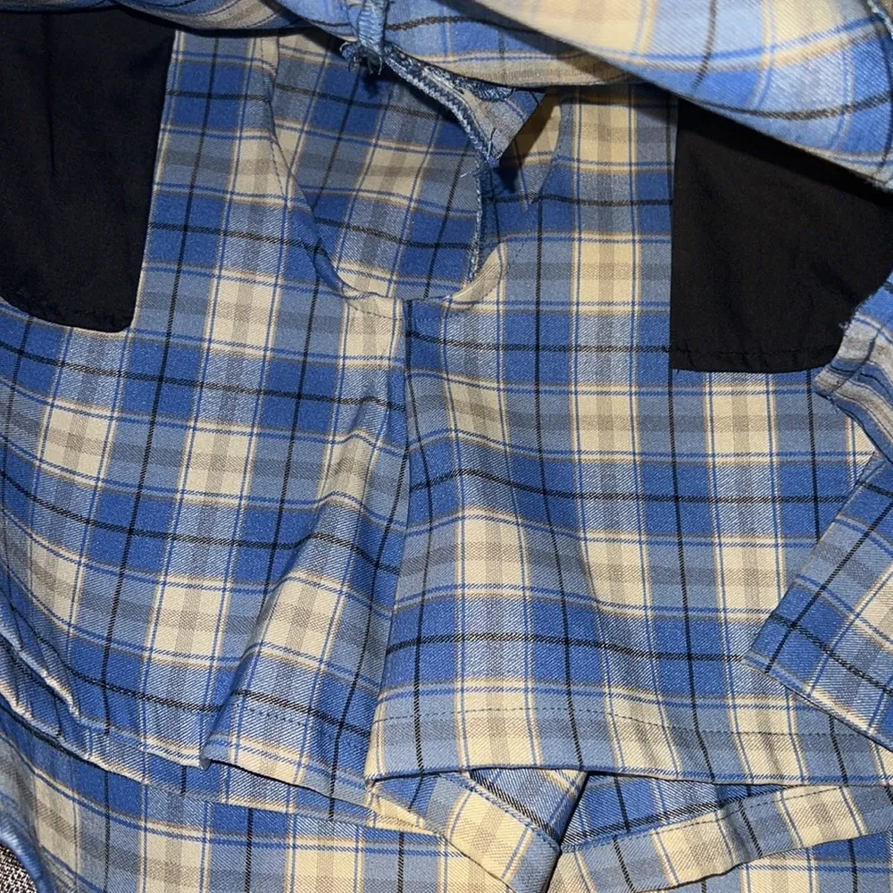 NWT Jechoose Skort Plaid Medium Blue - Image 7