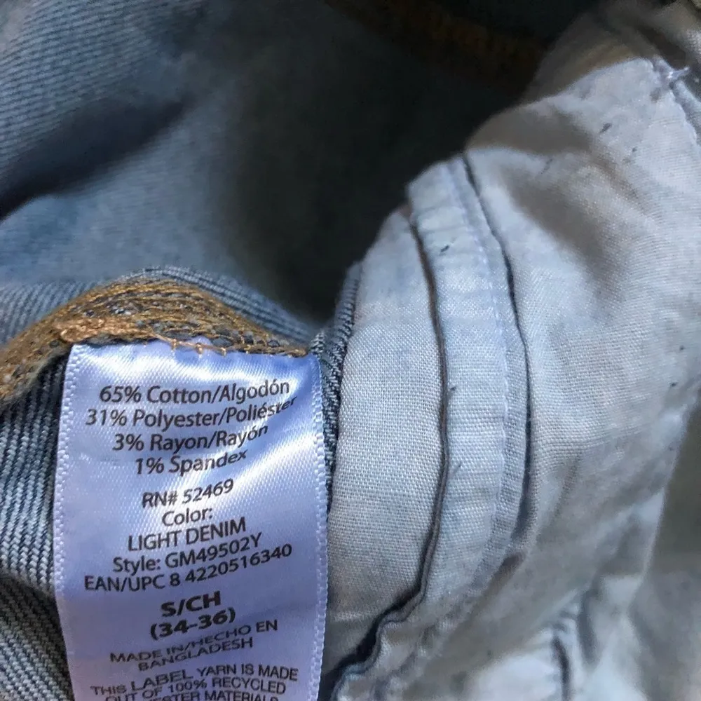 New England Patriots Denim Jacket Blue Size M - Image 4