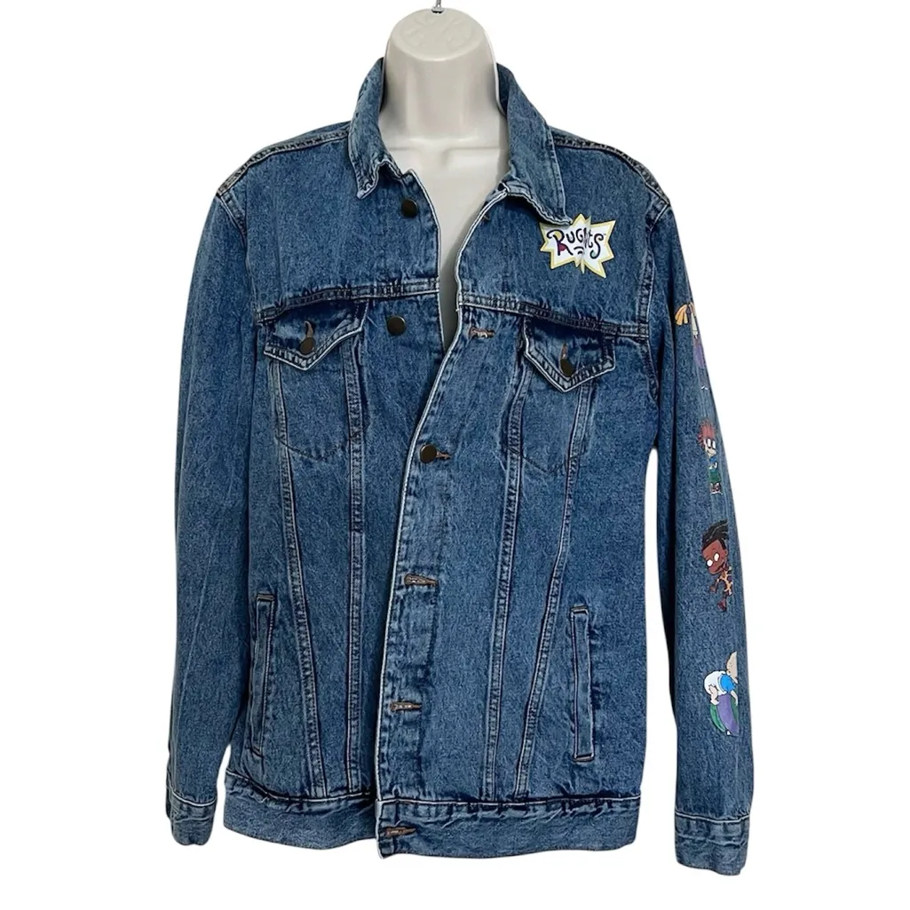 Nickelodeon Rugrats “Made in the 90’s” Oversized Jean Jacket | Size Medium - Image 3