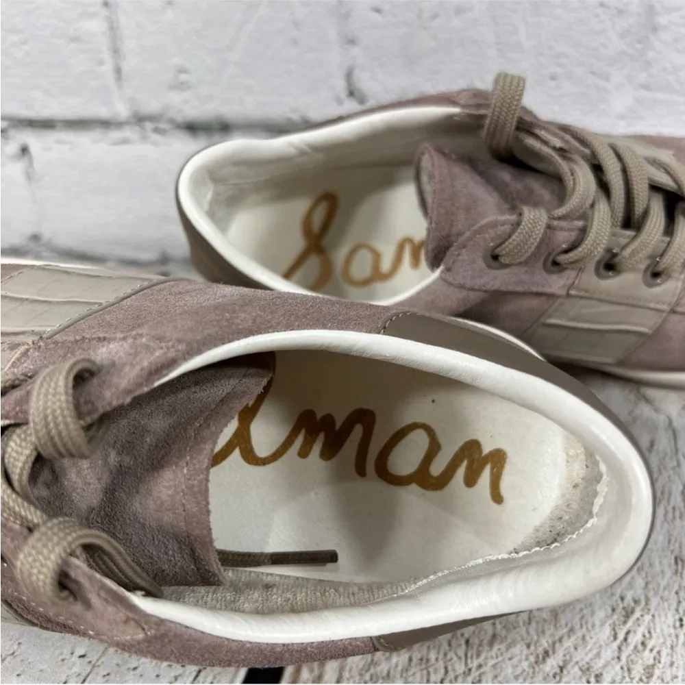 SAM EDELMAN Women's Marquette
Leather Sneakers Size 6 - Image 8