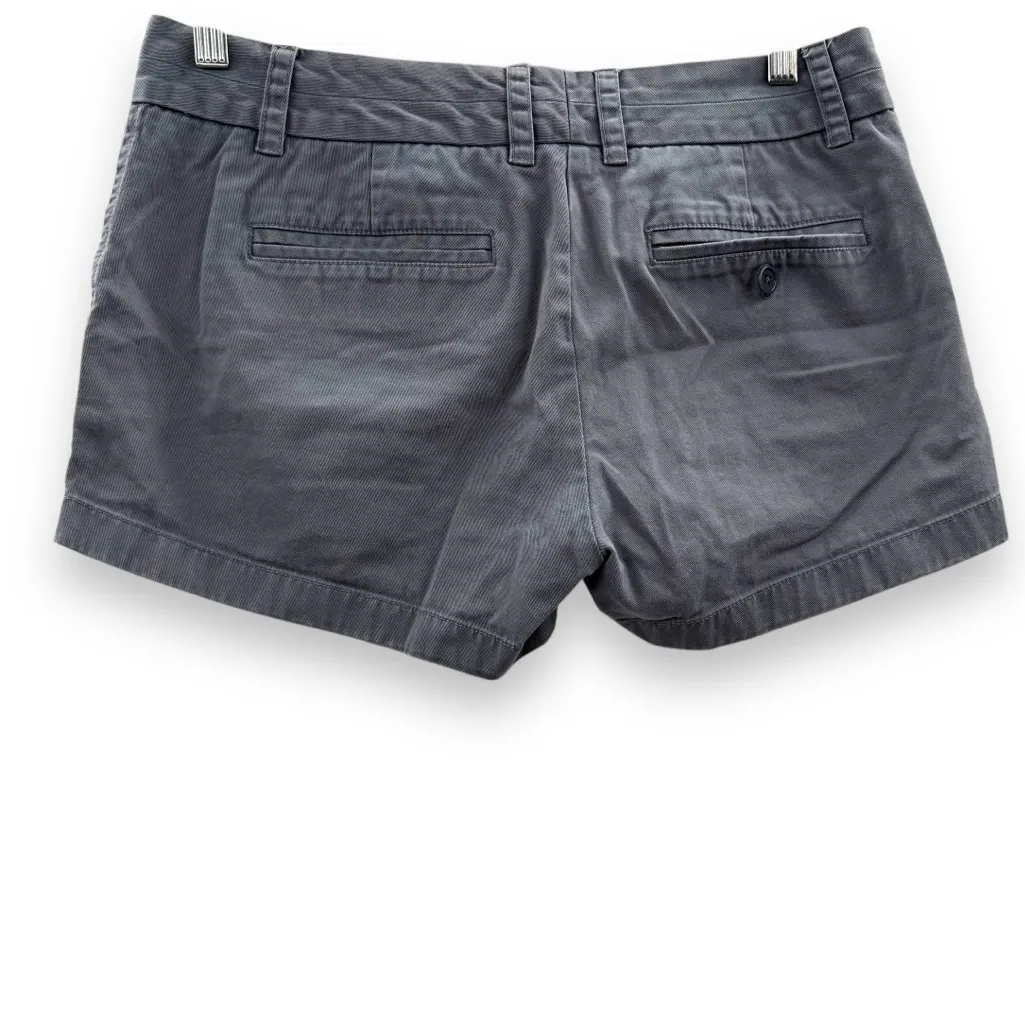 J.Crew Chino Shorts Women's Size‎ 4 Gray 100% Cotton Mid Rise Casual Classic Fit - Image 2
