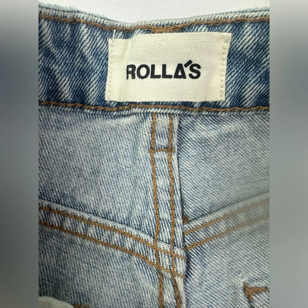 NWT Rolla’s dusters high rise distressed slim jean denim shorts size 25 - Image 5