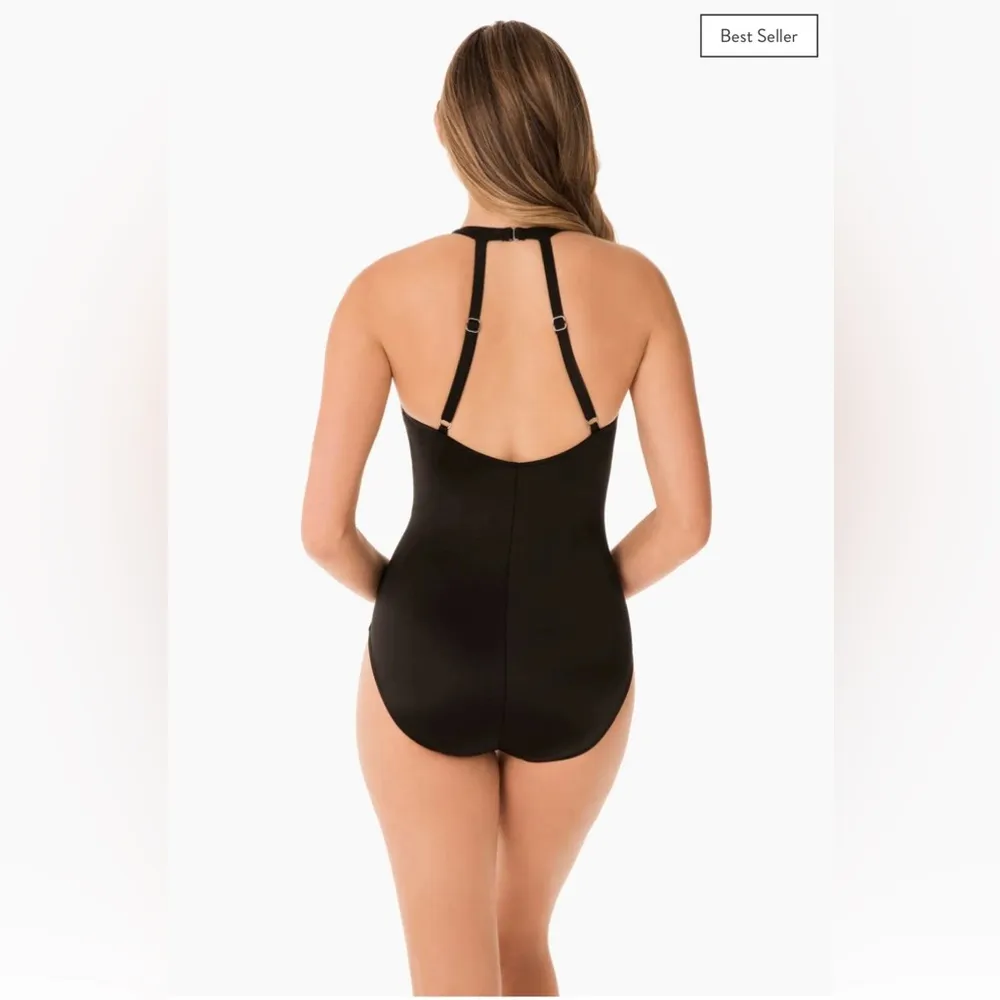 Miraclesuit Rock Solid Wrapsody One Piece Swimsuit, Size 14, $198 - Image 3
