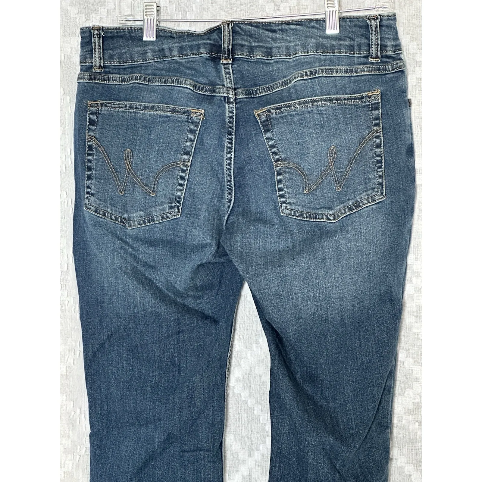 Wrangler Jeans Womens 9/10 x 32 Western Cowboy Straight Leg Blue Denim (34x31.5) - Image 5