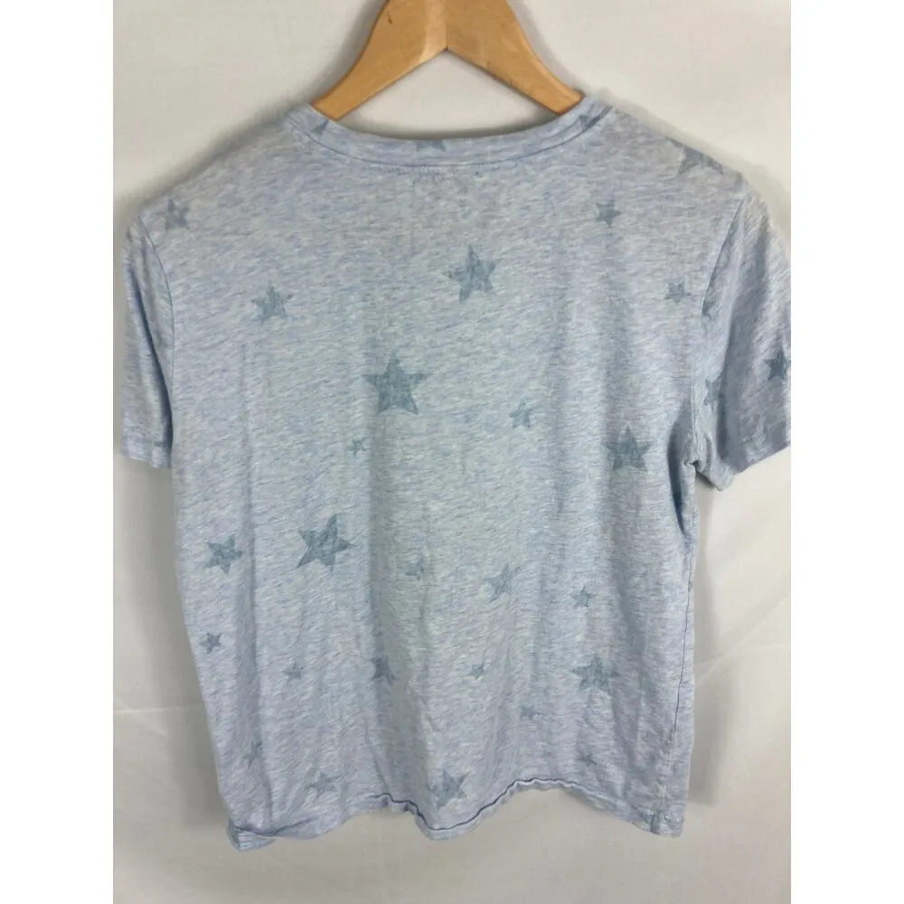 Splendid Blue Relaxed Fit Star Tshirt Size Small - Image 4