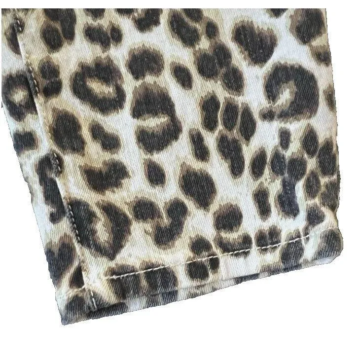 Frame women's Denim Ali Ultra High Rise Cigarette Skinny Leopard Jeans Size 28 - Image 6