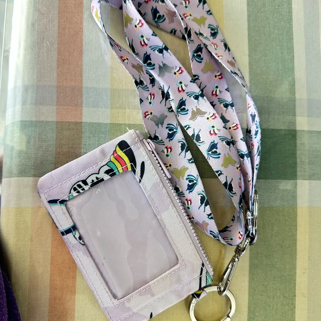 Vera Bradley Multicolor Butterfly Keychain Wallet - Image 2