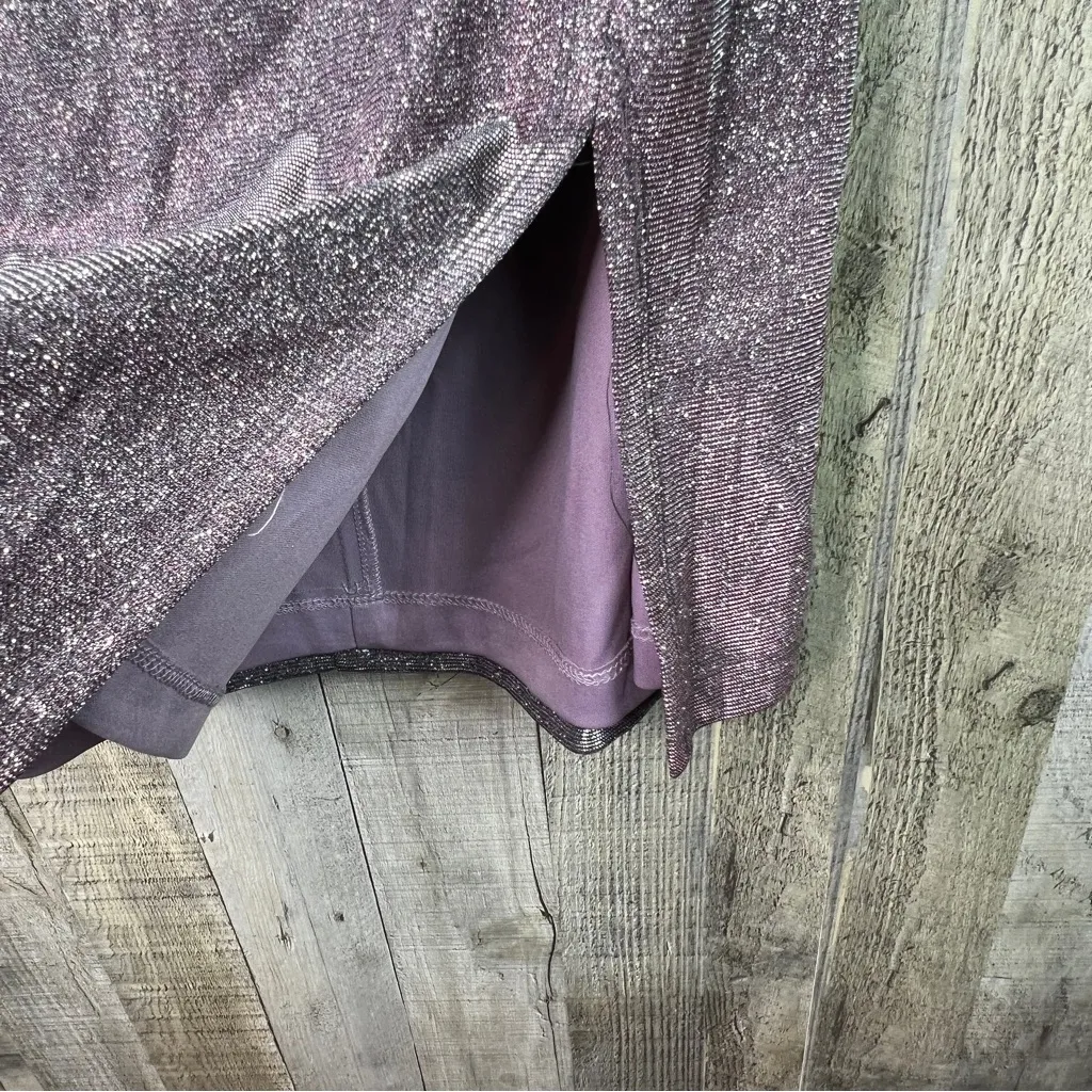 Teeze Me Size 1/2 Strapless Pink Shimmer Glitter Lined Party Cocktail Dress - Image 3