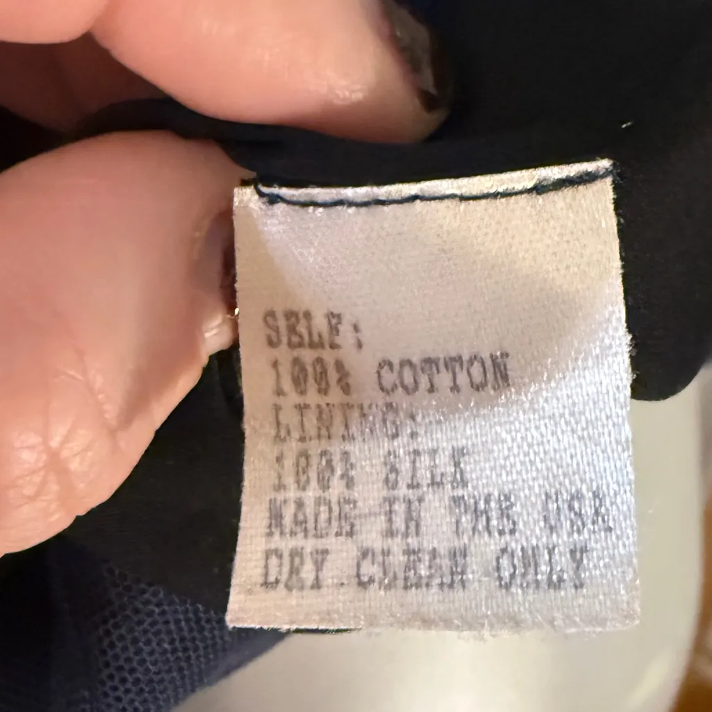 Carolina Herrera New York Vintage Cocktail Dress Blue Lace Silk Size 6 - Image 4