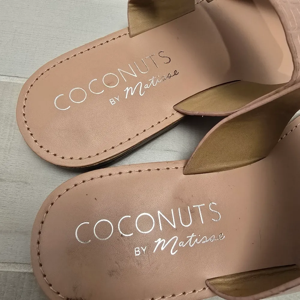 {8.5M} Coconuts By Matisse Blush Pink Croc Sandal Slides - Image 5