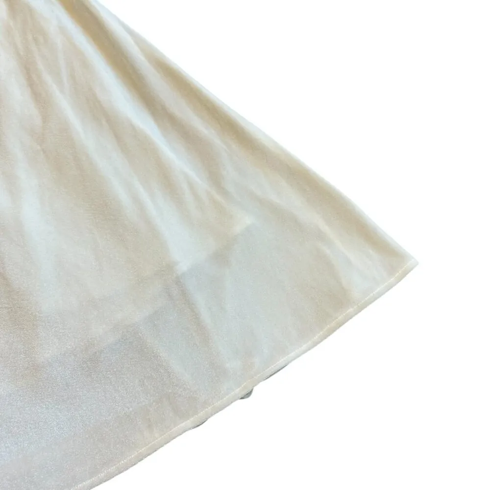 Lelasilk Long White Gown Dress Maxi Length Cowl Velvet Tie Back Size XL Women's - Image 5