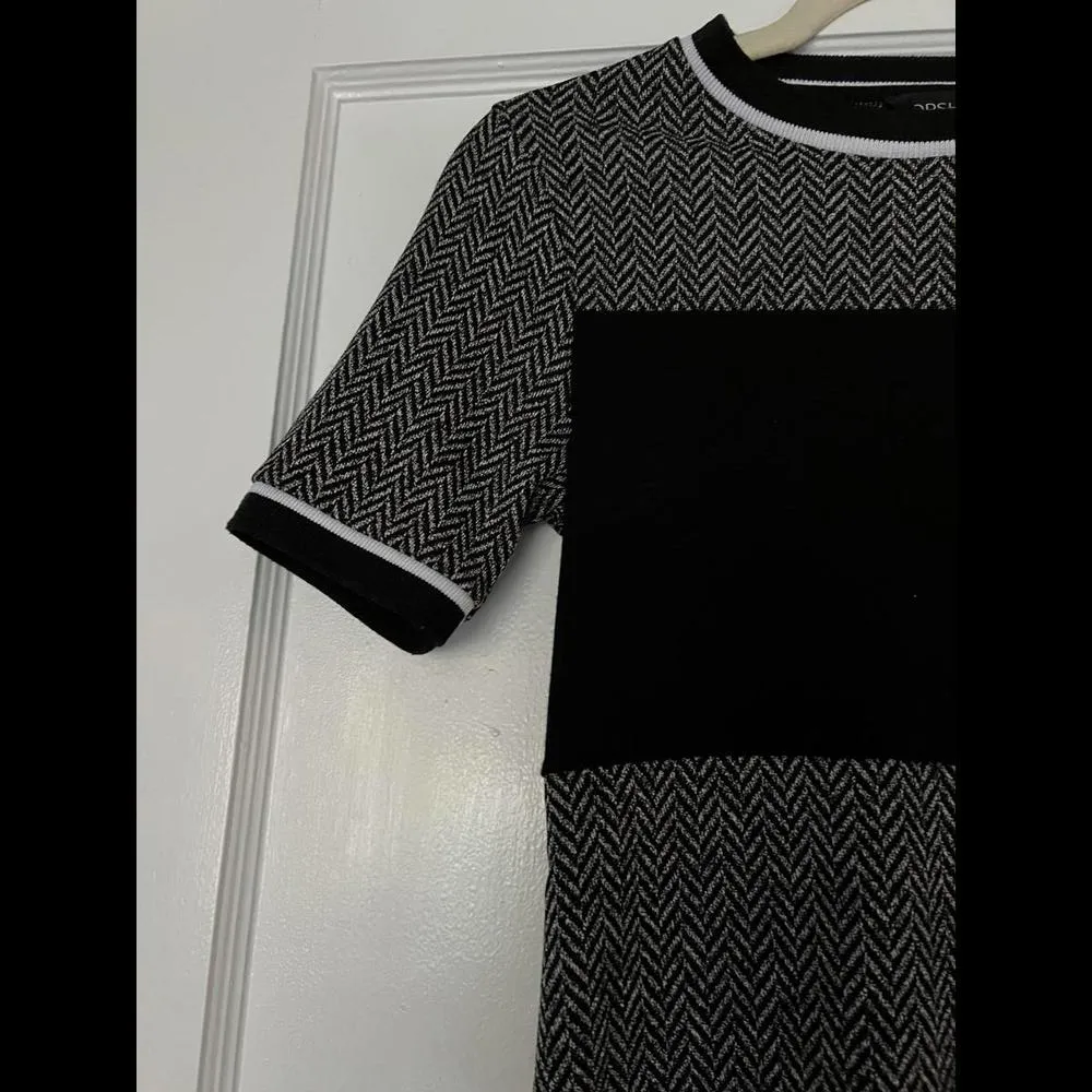 Top shop size 4 Black and Gray knit dress - Image 7