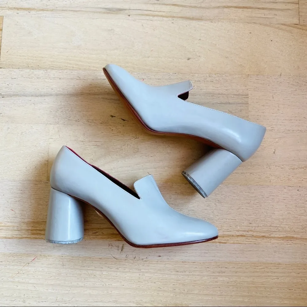 Rachel Comey light grey leather heels NEW - Image 3