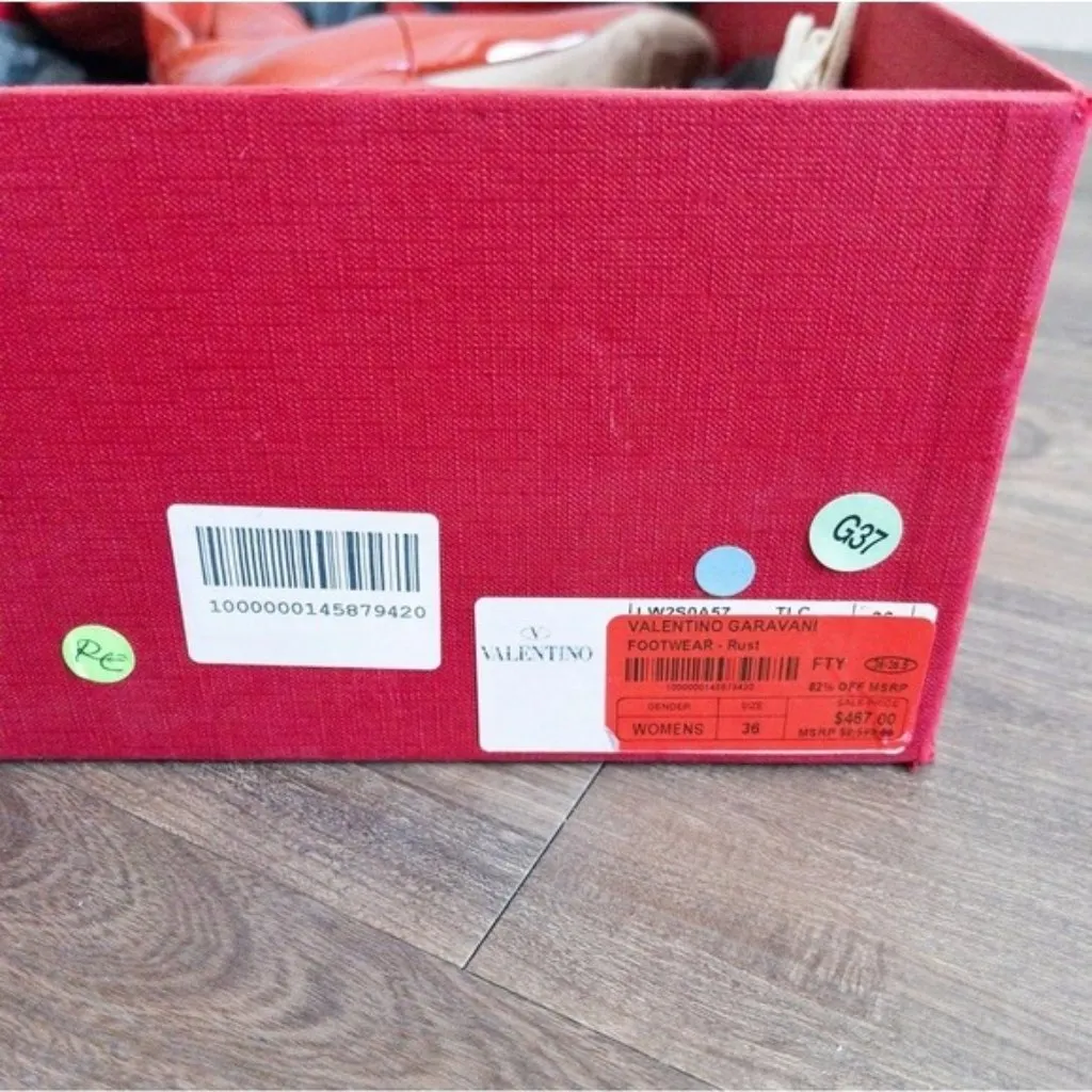 Valentino Garavani 40mm Faux Patent Leather Over The Knee Boot 36 6 Cherry Red - Image 3