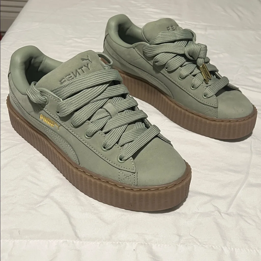 Puma Fenty Sage Green Sneakers - Image 2