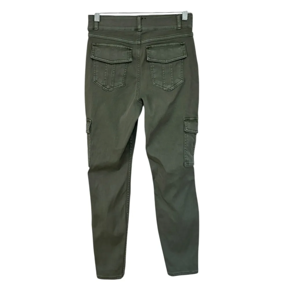 NWT SPANX Stretch Twill Ankle Cargo Pants in Soft Sage - Size M Petite - Image 4