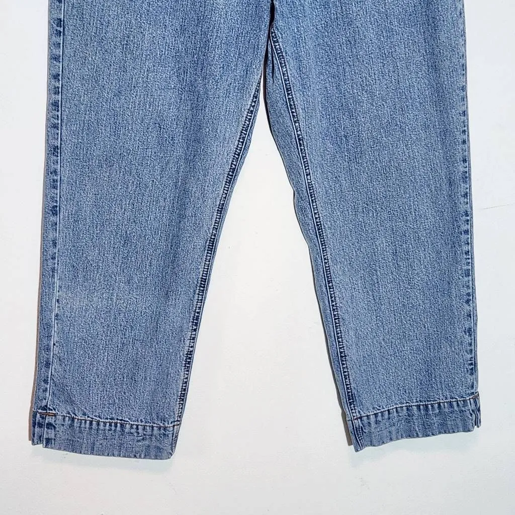 Eddie Bauer High-Rise Cropped Jeans Size 14 High-Rise Mom Jeans - Image 4