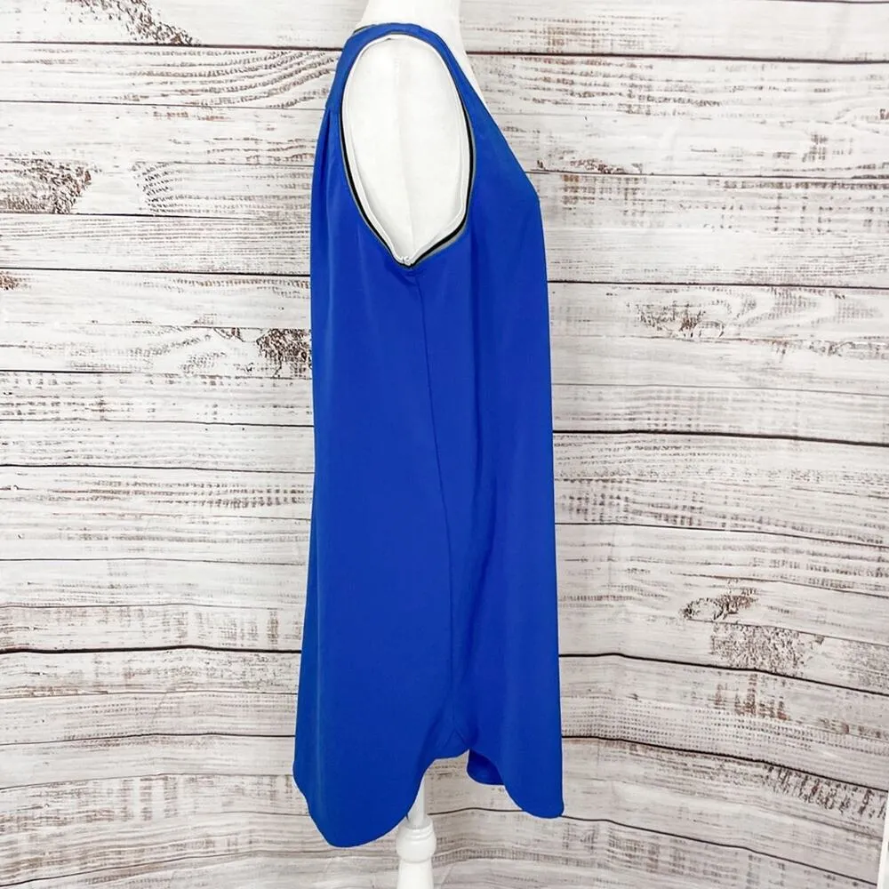 ABS Allen Schwartz Blue Athletic Shift Dress, EUC, Size Large, MSRP $88 - Image 5