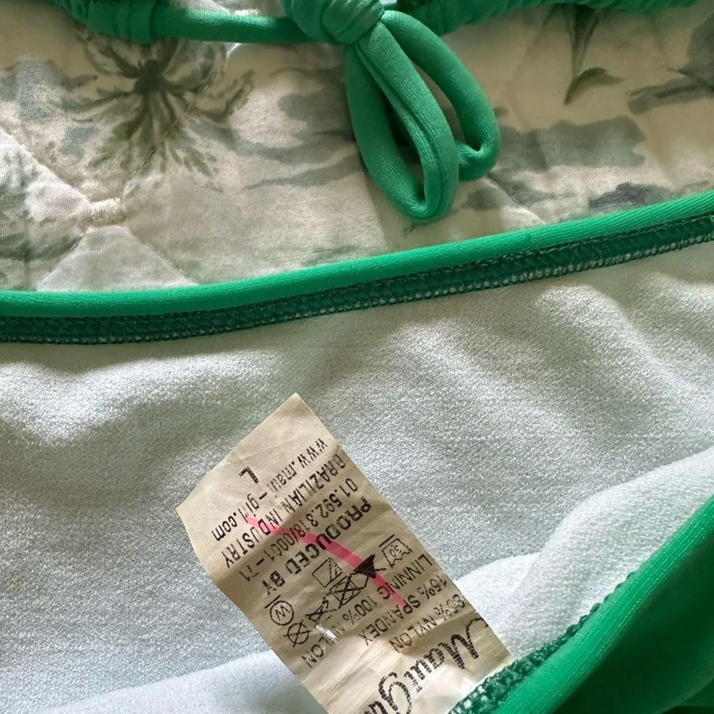 Maui Girl Green Bikini Set Brazilian Tiny L S - Image 6