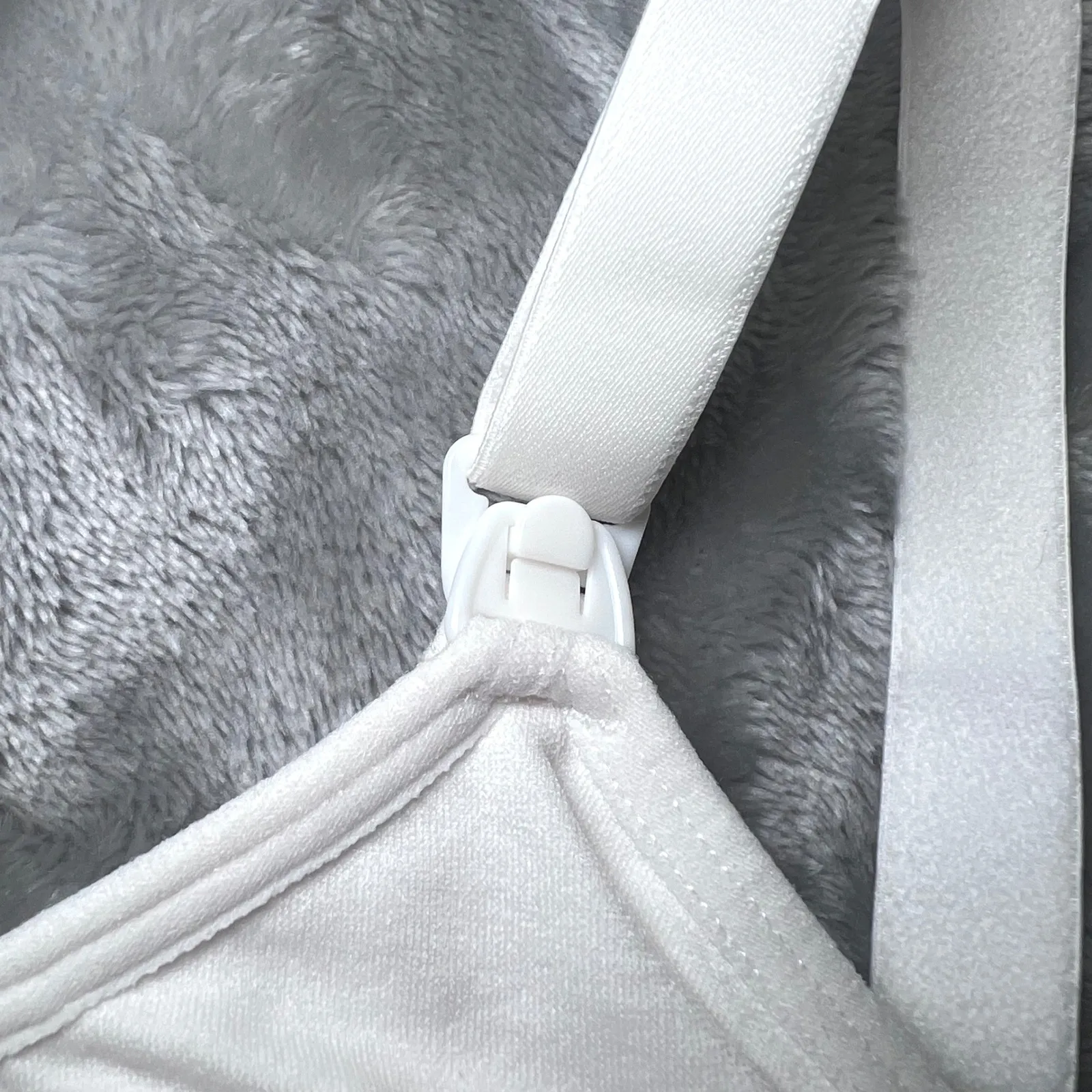 Auden Nursing Lightly Lined Seamless Bra Womens Medium White Adjustable Straps - Image 6