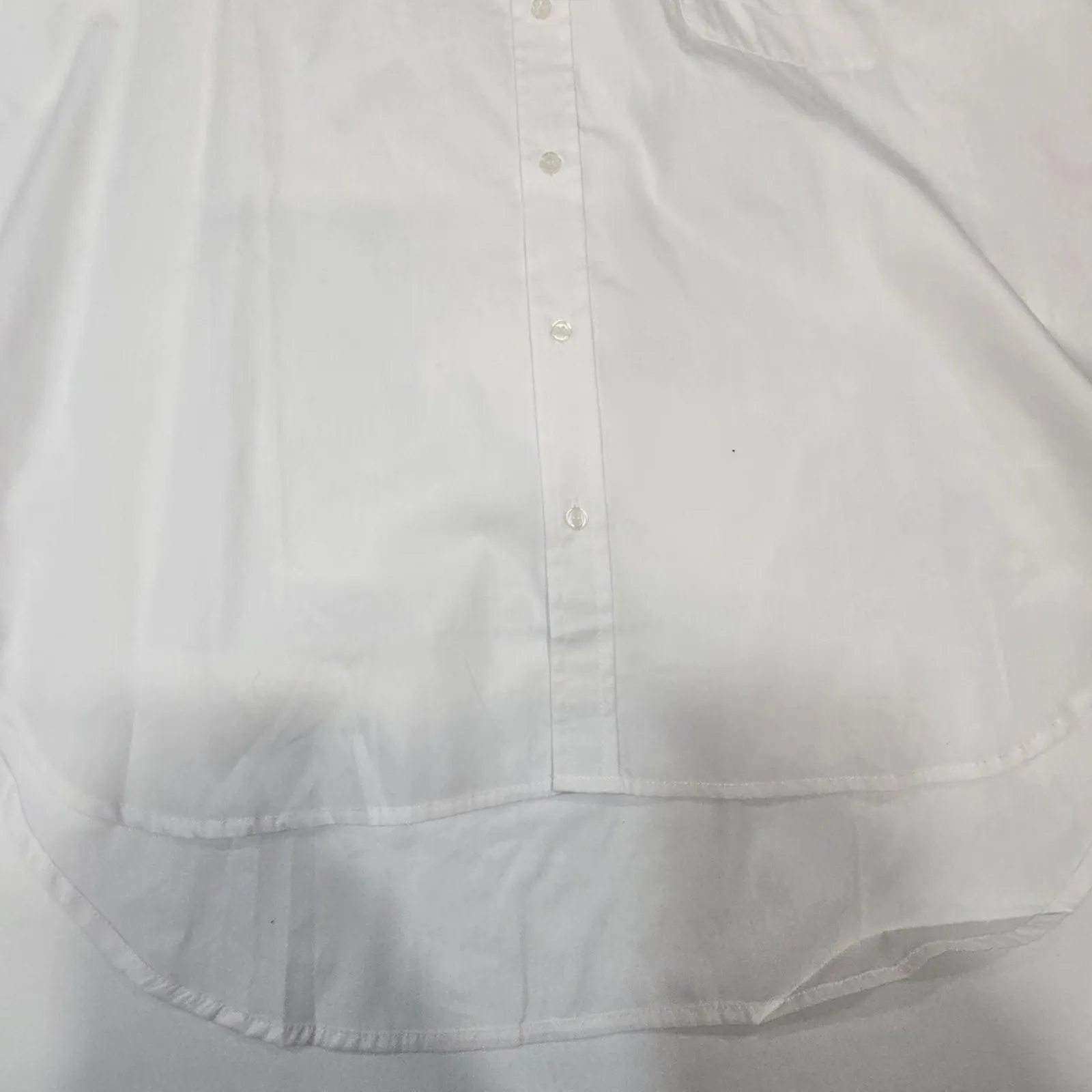 GRLFRND Alessandra Oversized Shirt with Jeweled Collar in White XS - Image 4