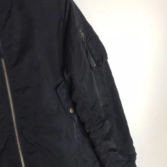 Vintage lowrys farm ladies zip up black jacket with pockets size large - Image 4