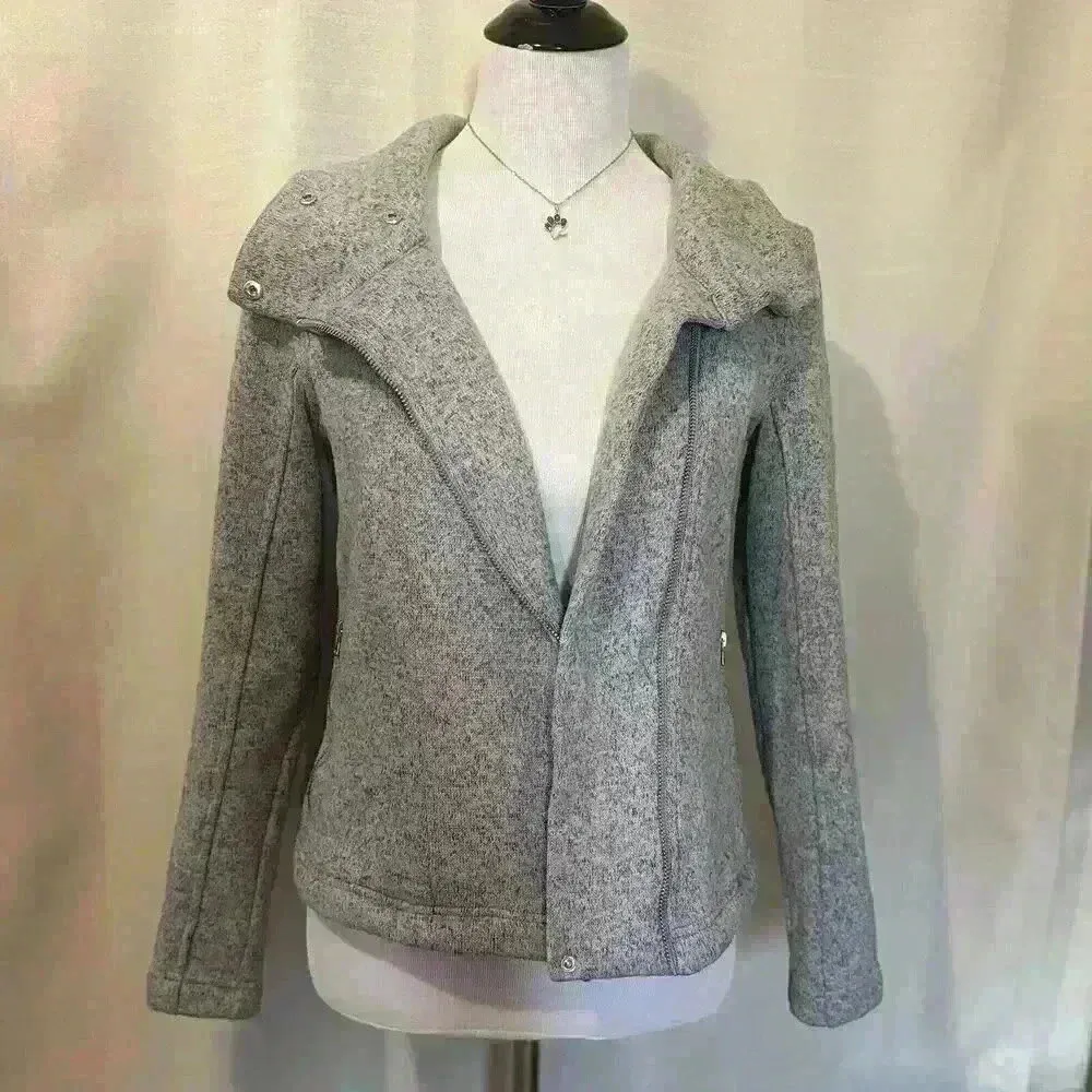 Old Navy Woman’s Moto Sweater Active Wear Jacket - Image 2